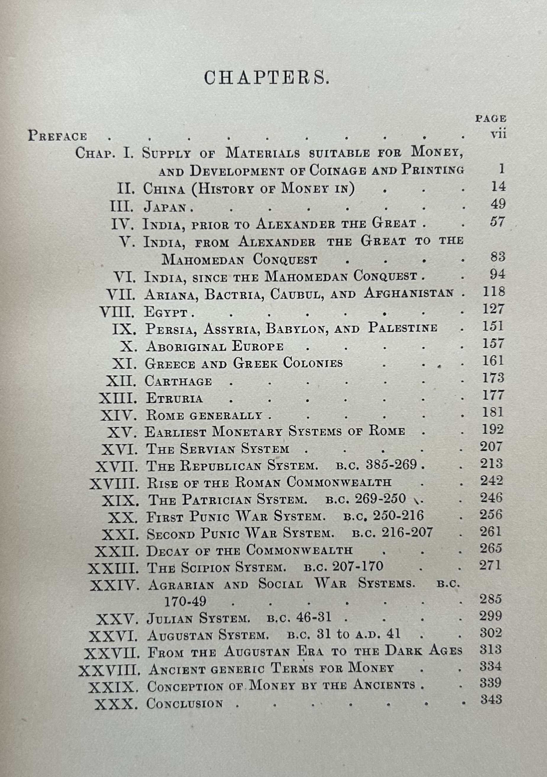 A HISTORY OF MONEY IN ANCIENT COUNTRIES from the Earliest Times to the Present