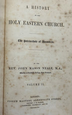 HISTORY OF THE HOLY EASTERN CHURCH (2 Volumes, orig 1847 edition)