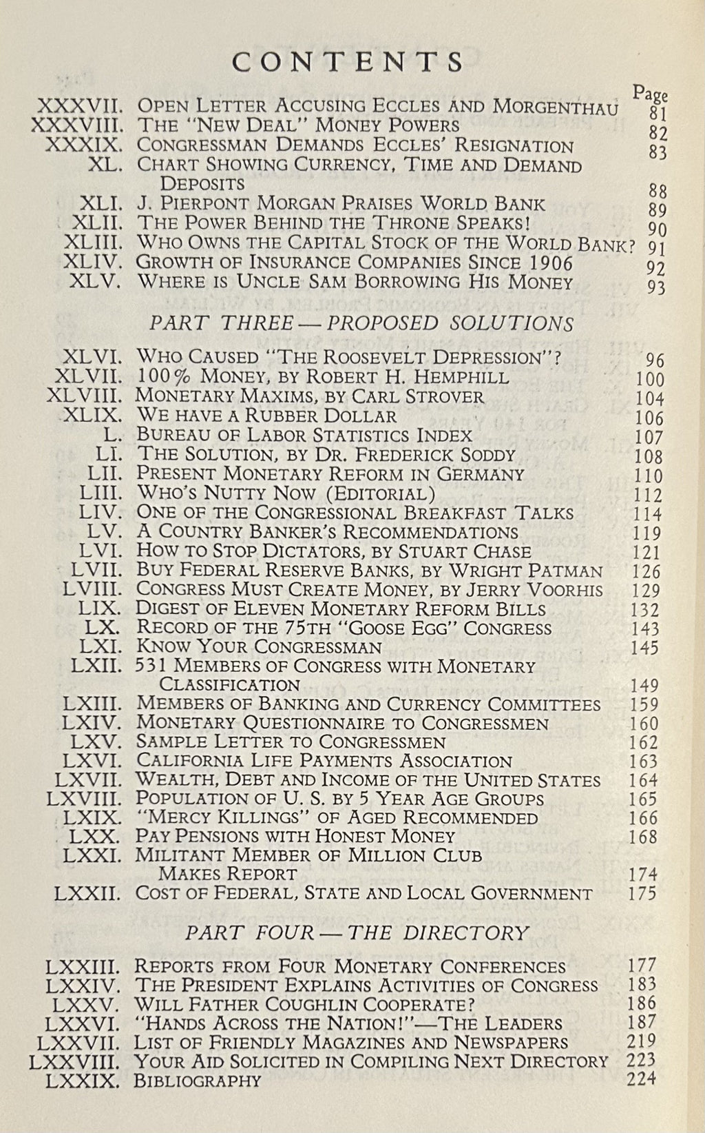 HONEST MONEY YEAR BOOK and DIRECTORY 1940