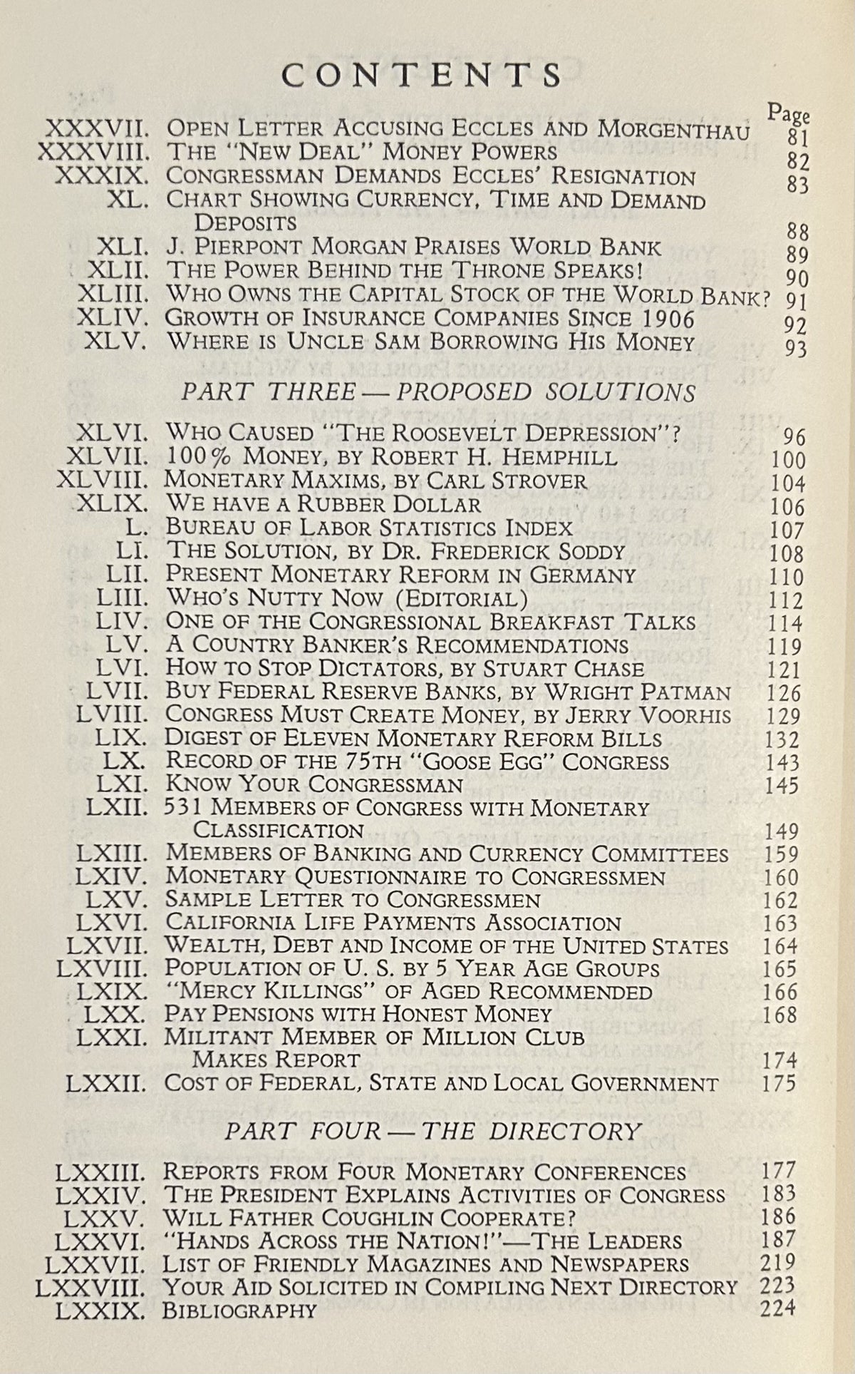 HONEST MONEY YEAR BOOK and DIRECTORY 1940