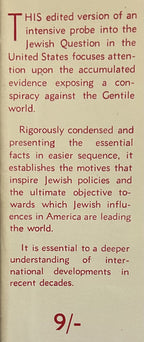 THE INTERNATIONAL JEW (edited by G.F. Green, England, 1949)