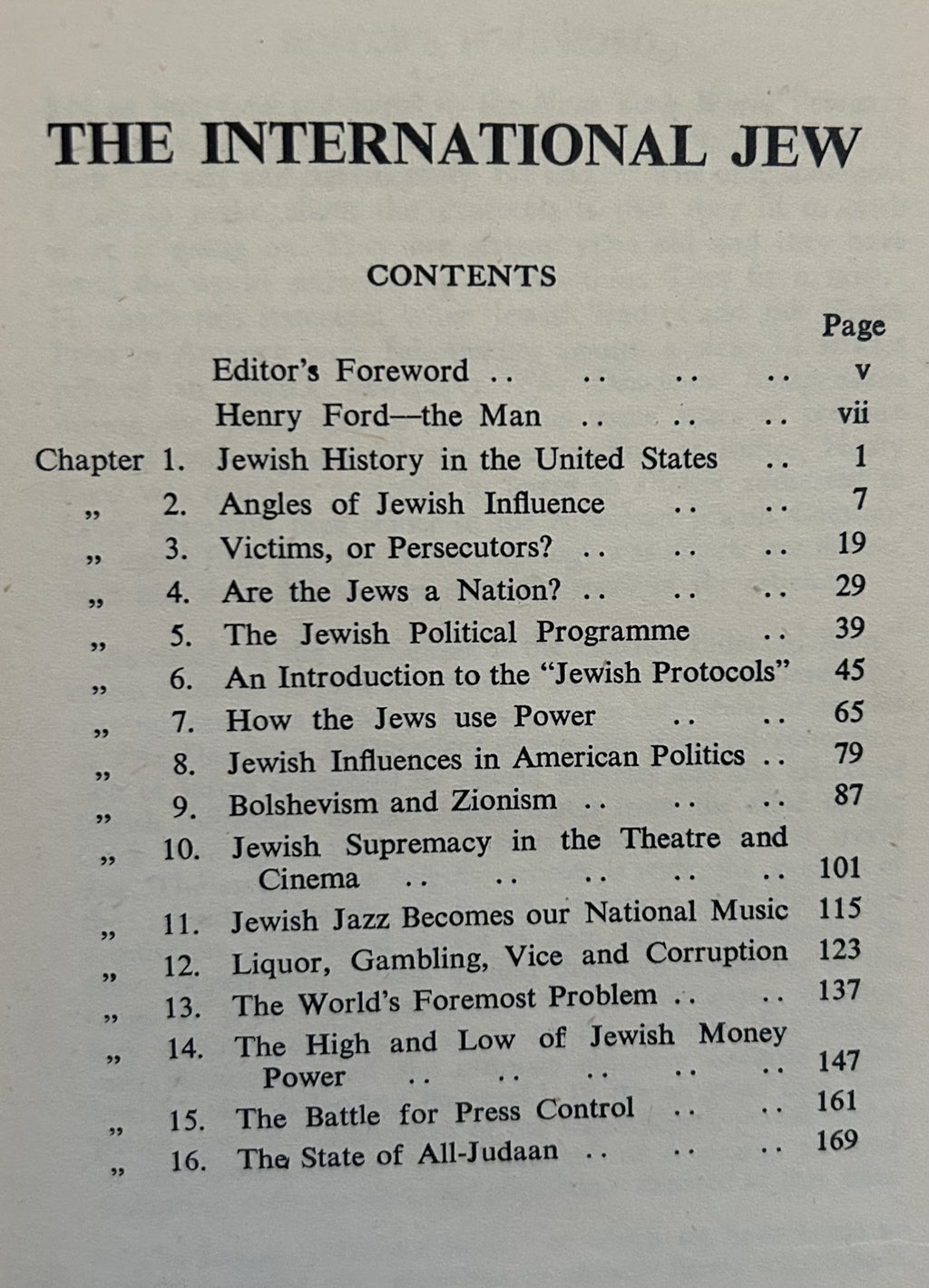 THE INTERNATIONAL JEW (edited by G.F. Green, England, 1949)
