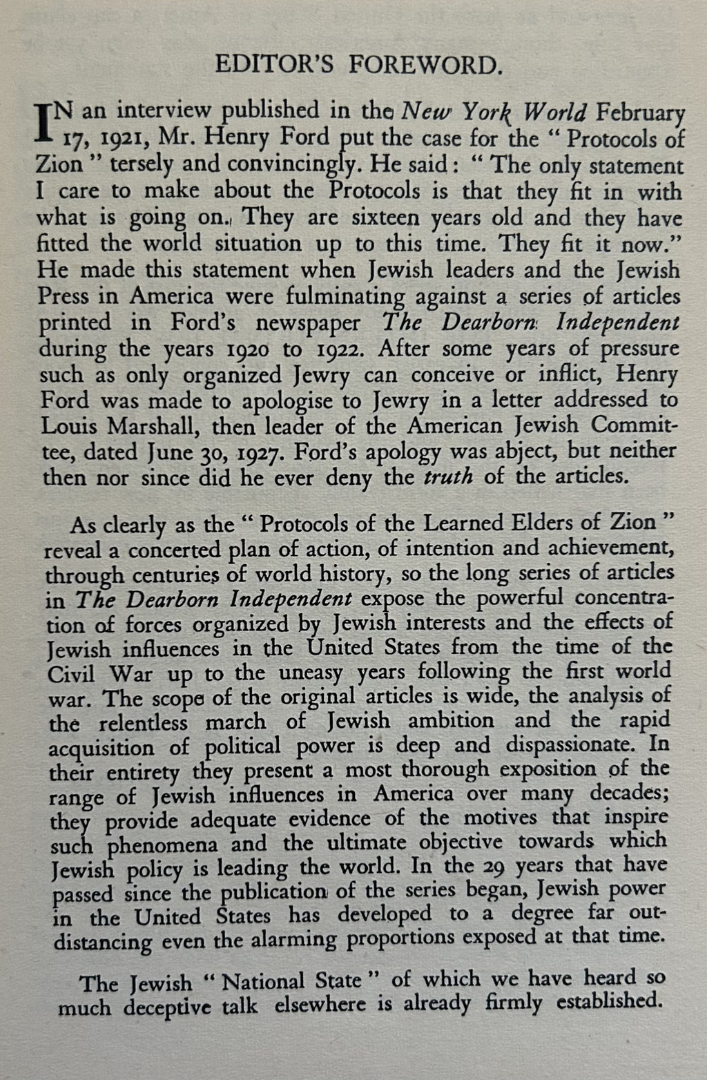 THE INTERNATIONAL JEW (edited by G.F. Green, England, 1949)