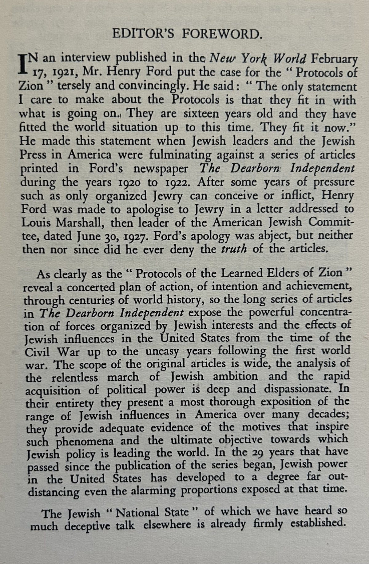 THE INTERNATIONAL JEW (edited by G.F. Green, England, 1949)