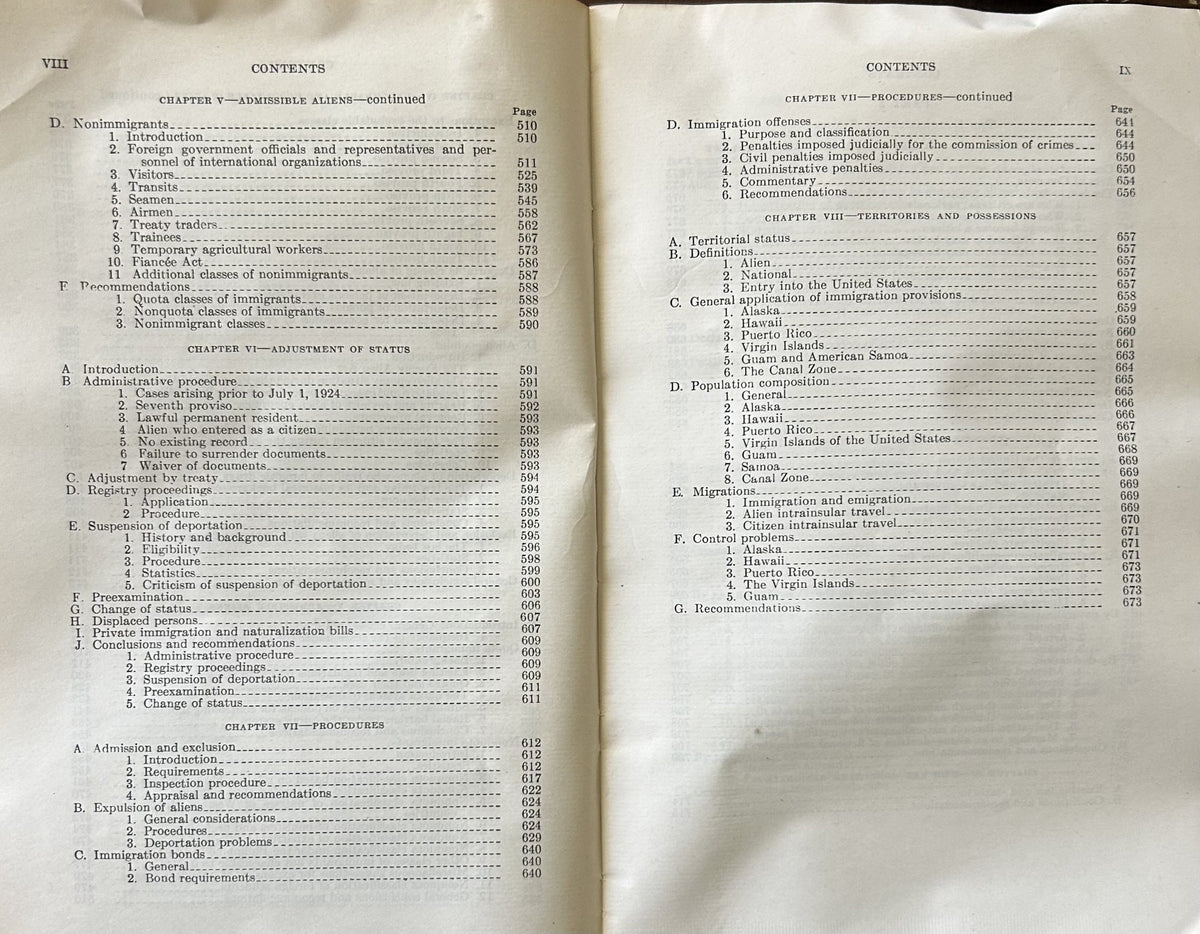 THE IMMIGRATION AND NATURALIZATION SYSTEMS OF THE UNITED STATES