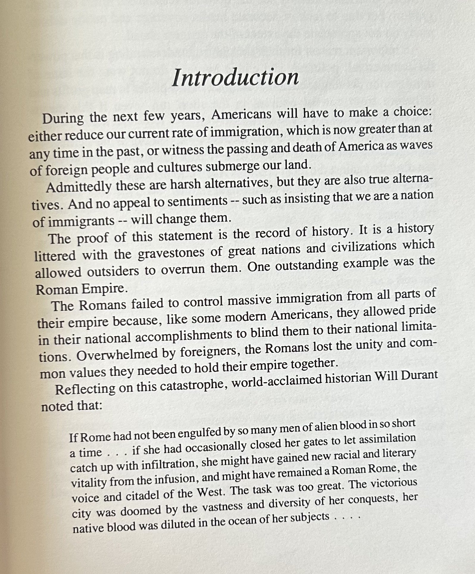 IMMIGRATION OUT OF CONTROL The Interests Against America