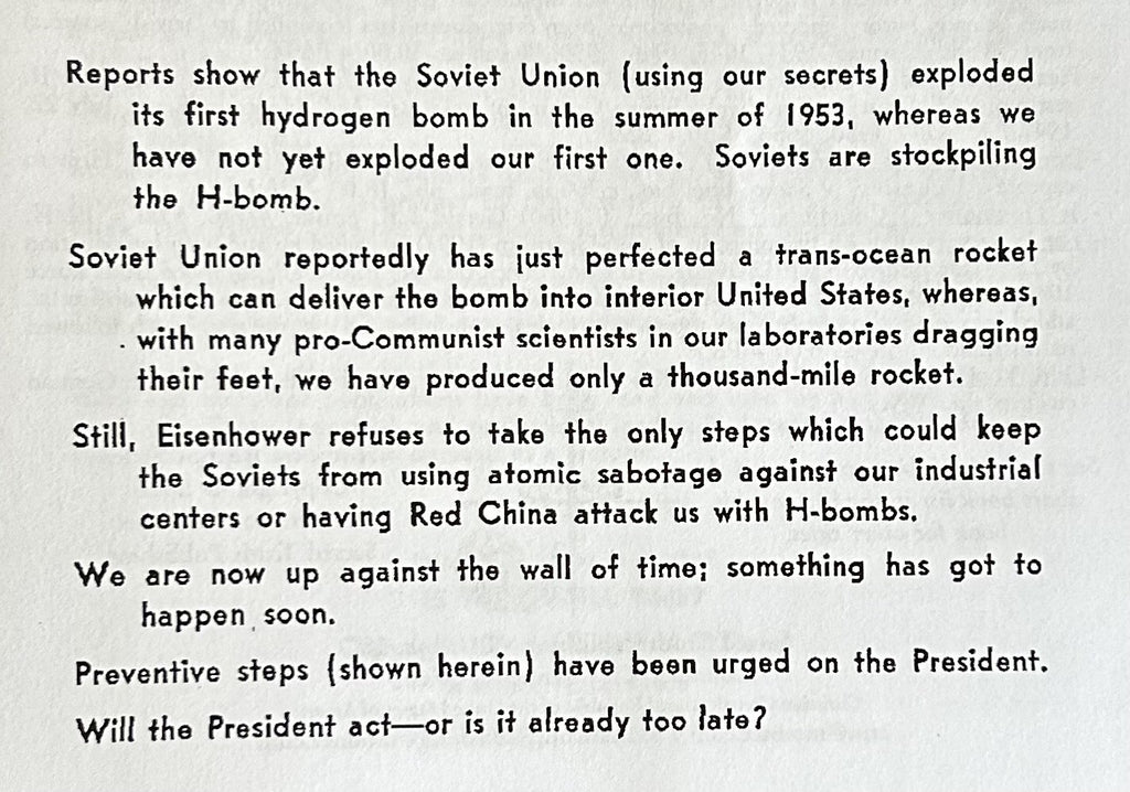IS THERE STILL TIME...? (from Soviet Nuclear attack)