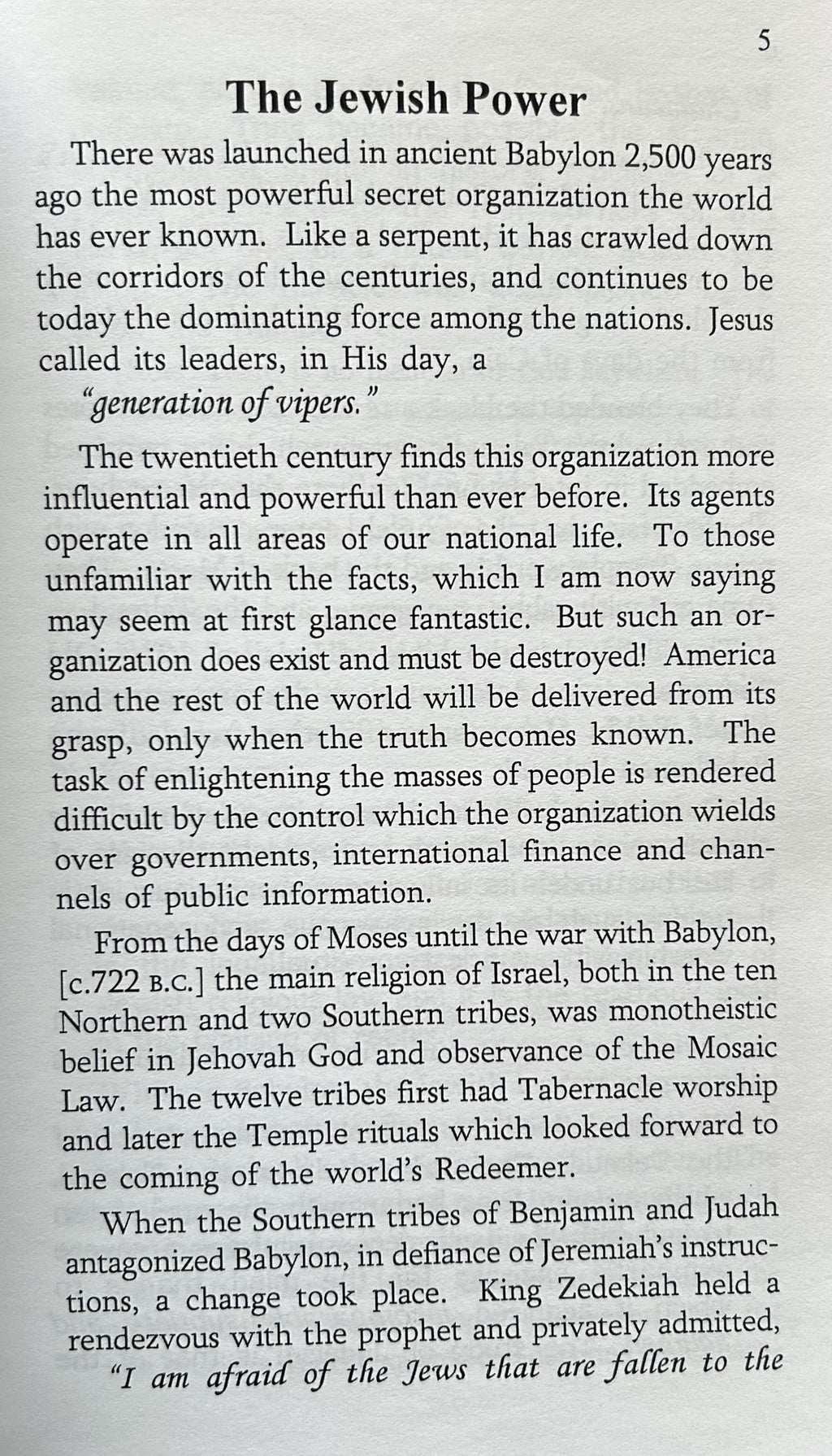 THE JEWISH POWER