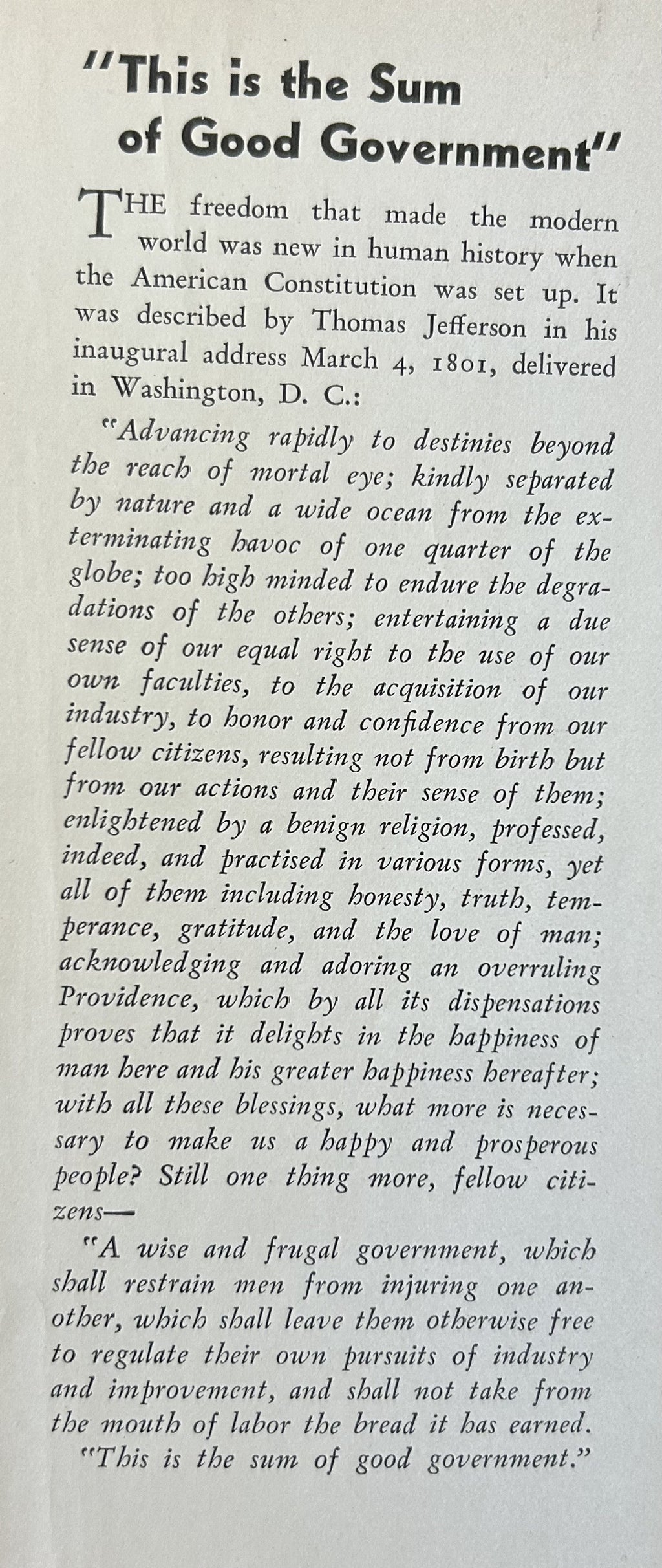 JEFFERSON The Forgotten Man