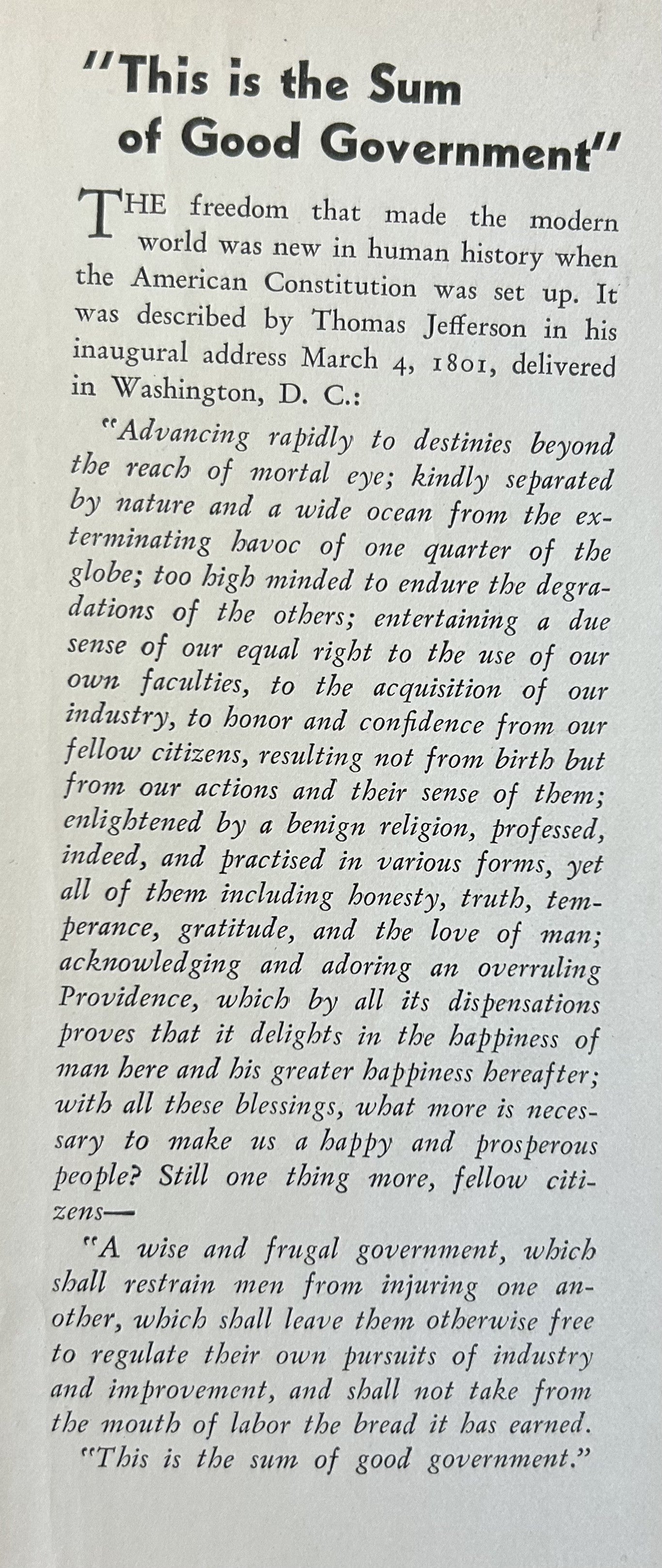 JEFFERSON The Forgotten Man