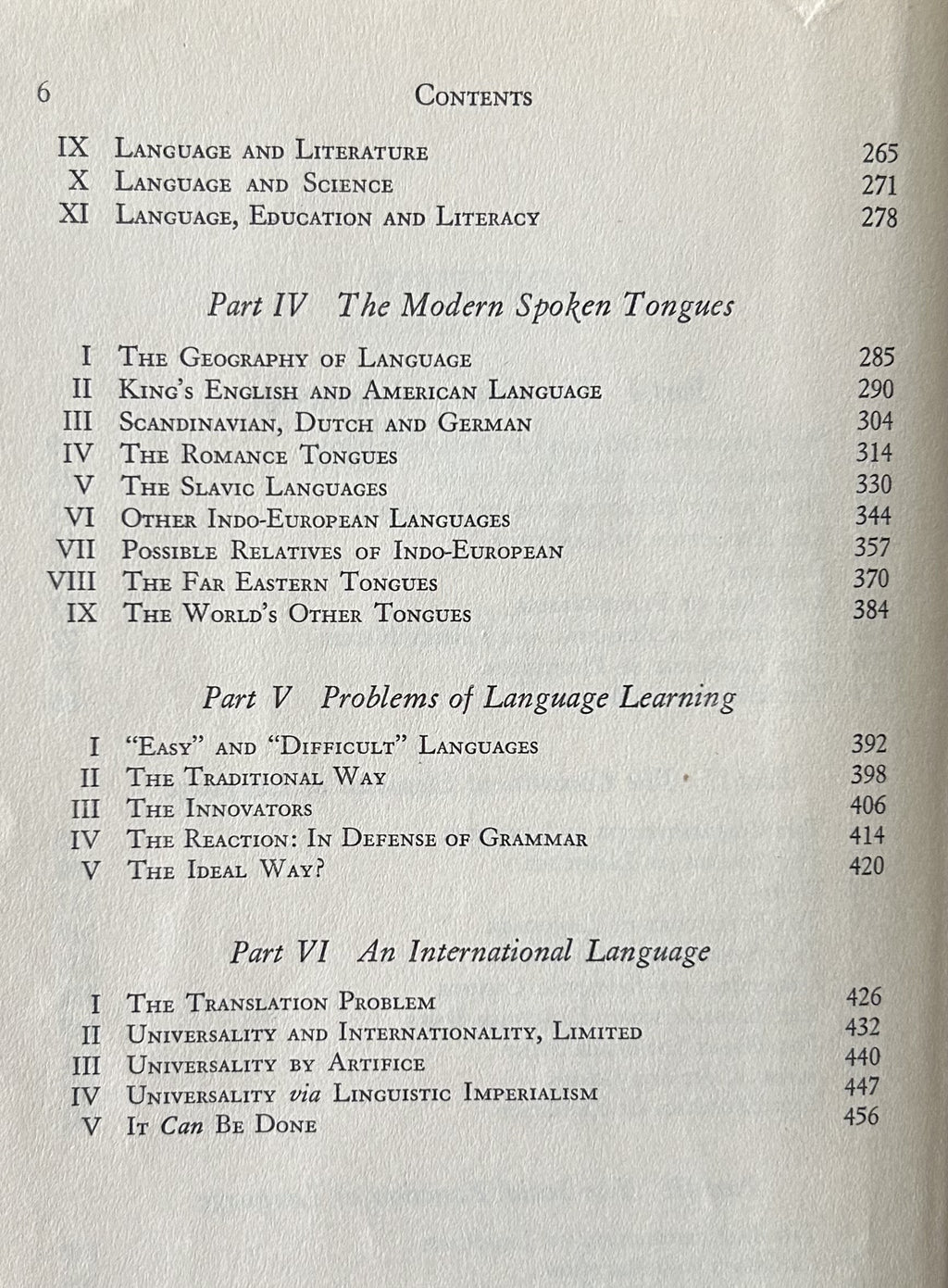 THE STORY OF LANGUAGE (1949 First Edition)