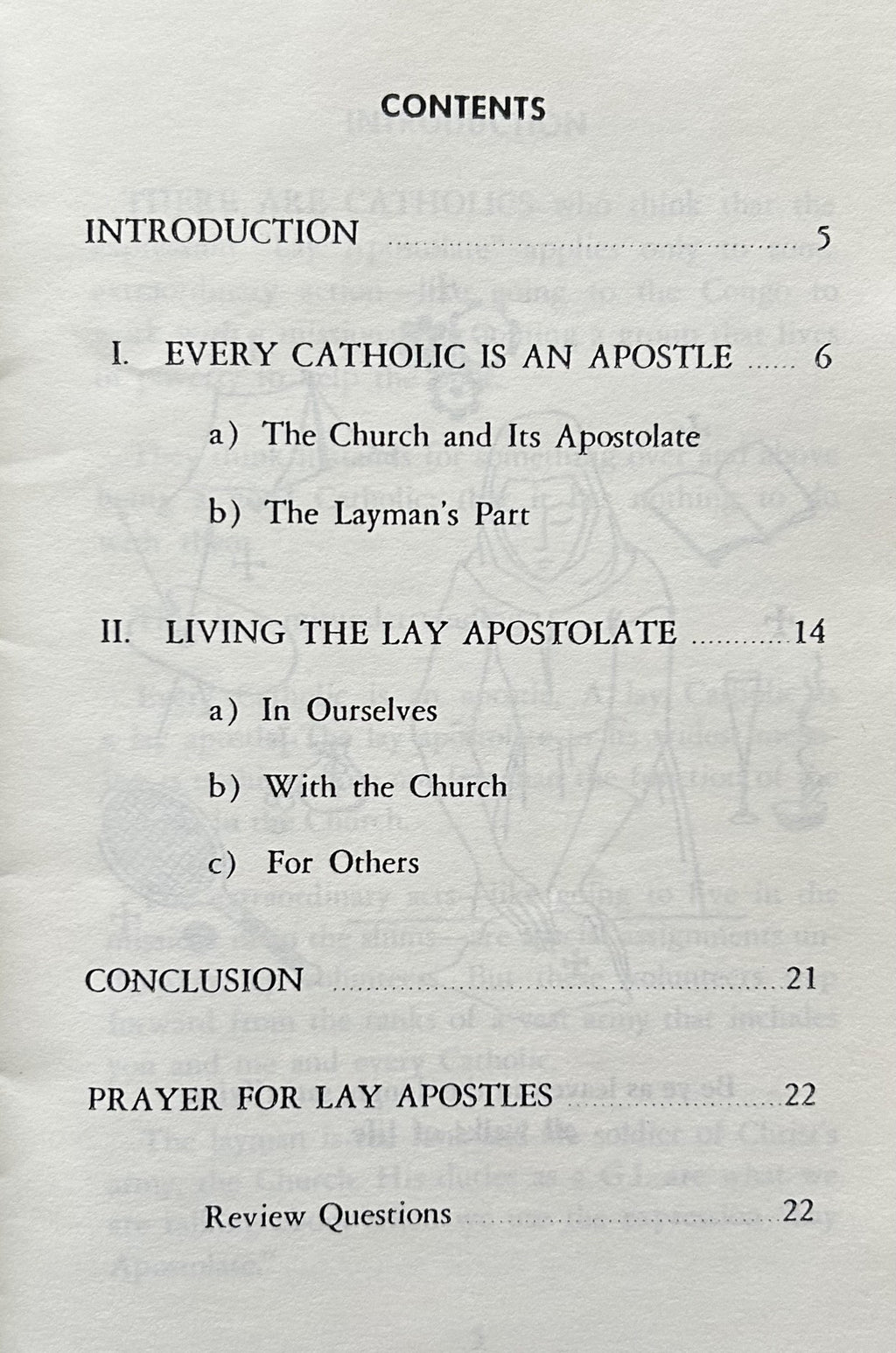 THE LAY APOSTOLATE - What Is It?