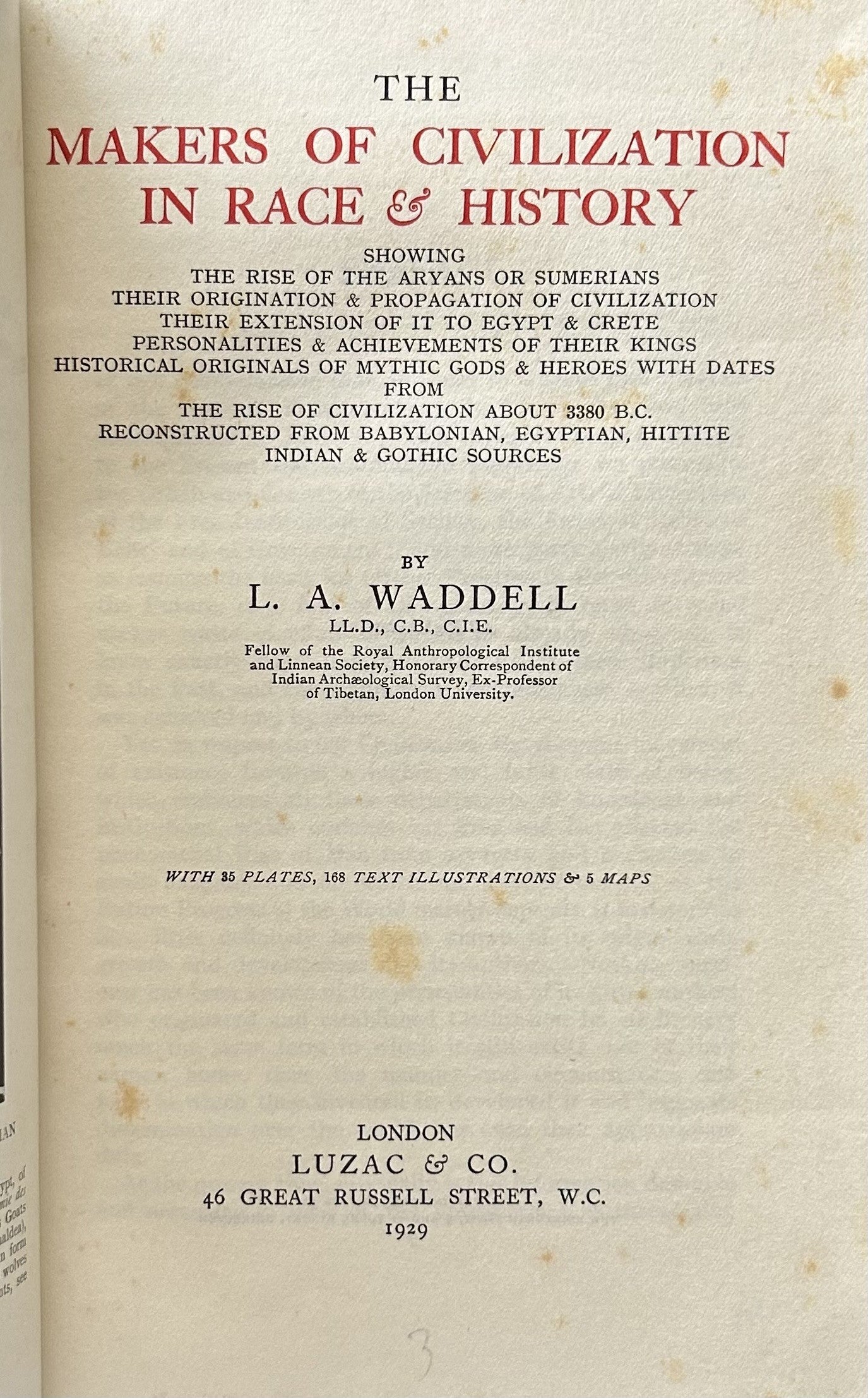 THE MAKERS OF CIVILIZATION in Race & History (cloth)