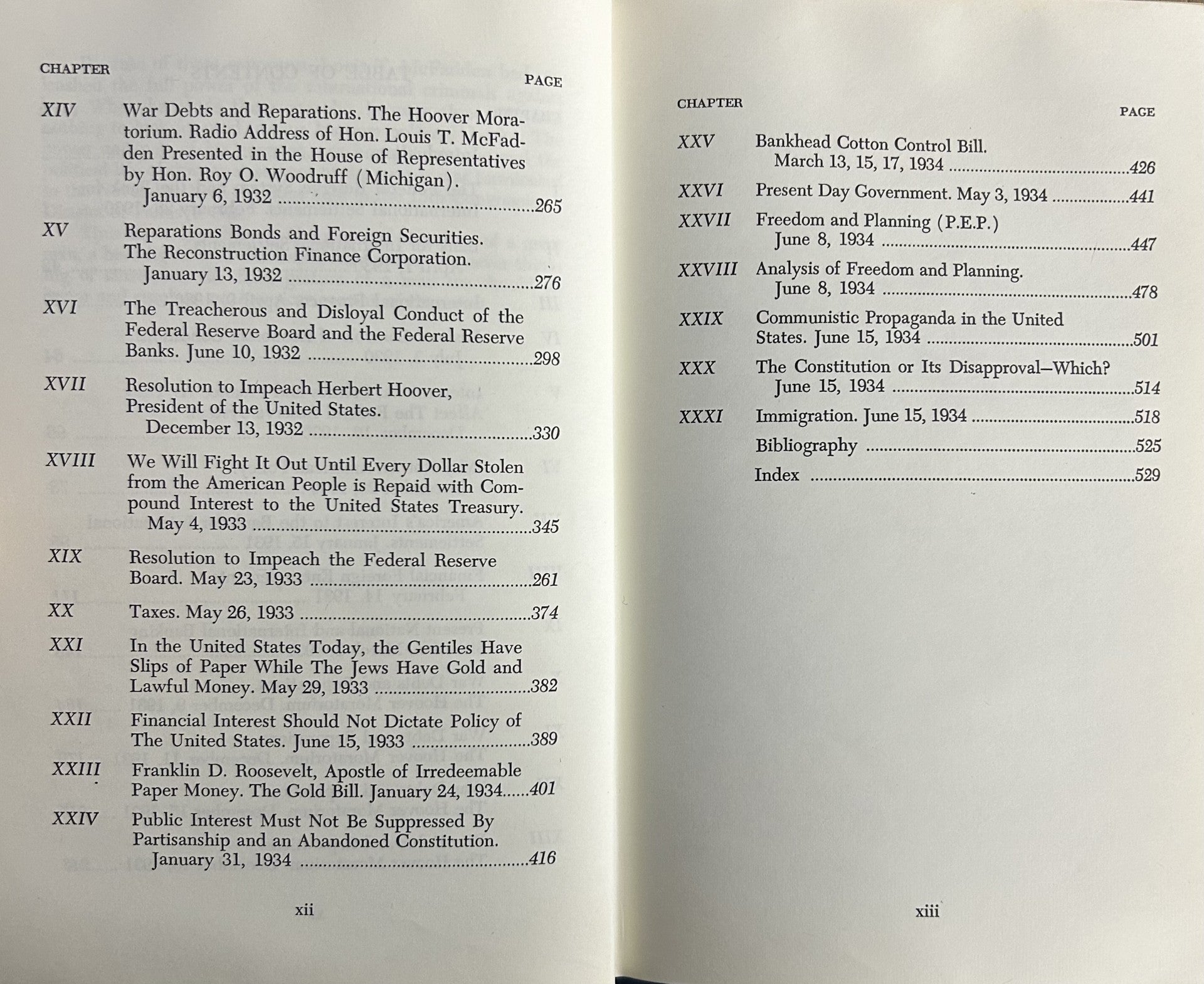 COLLECTIVE SPEECHES OF CONGRESSMAN LOUIS T. McFADDEN: Federal Reserve Exposed