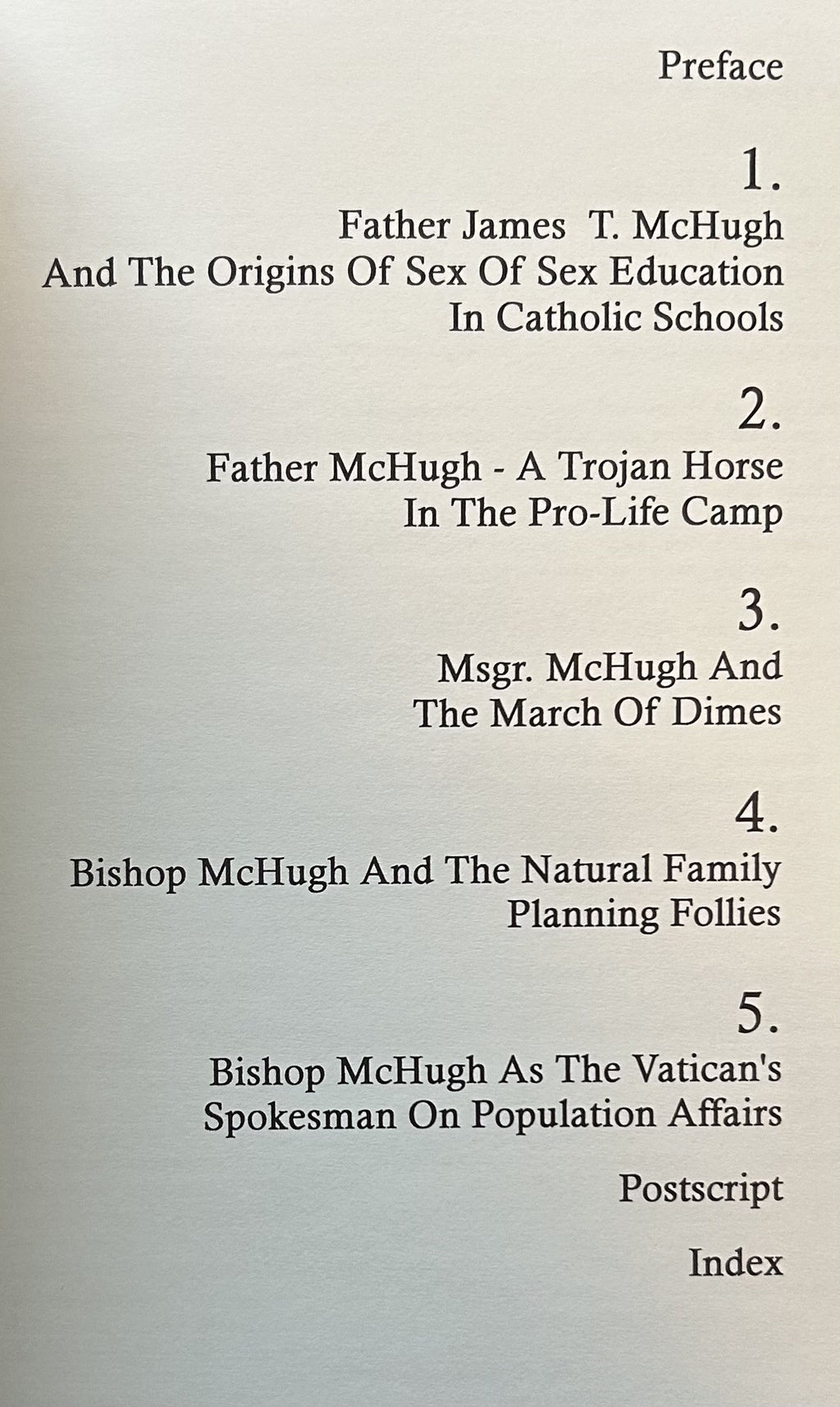 MC HUGH CHRONICLES (Bishop McHugh)