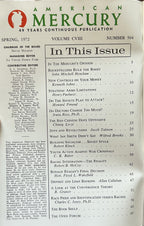 THE AMERICAN MERCURY: Spring 1972, Vol CVIII, No.504