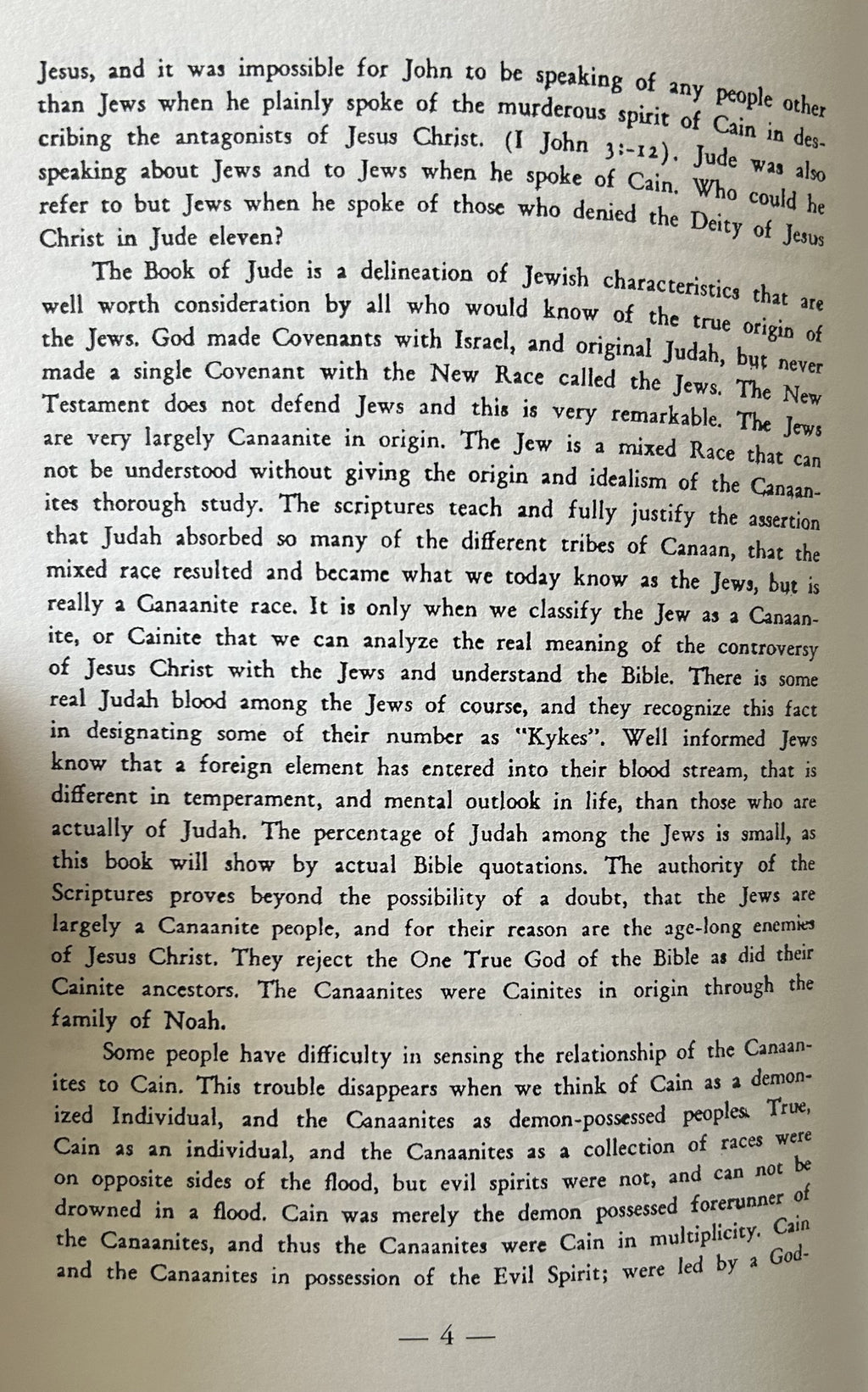 THE MODERN CANAANITES or The Enemies of Jesus Christ