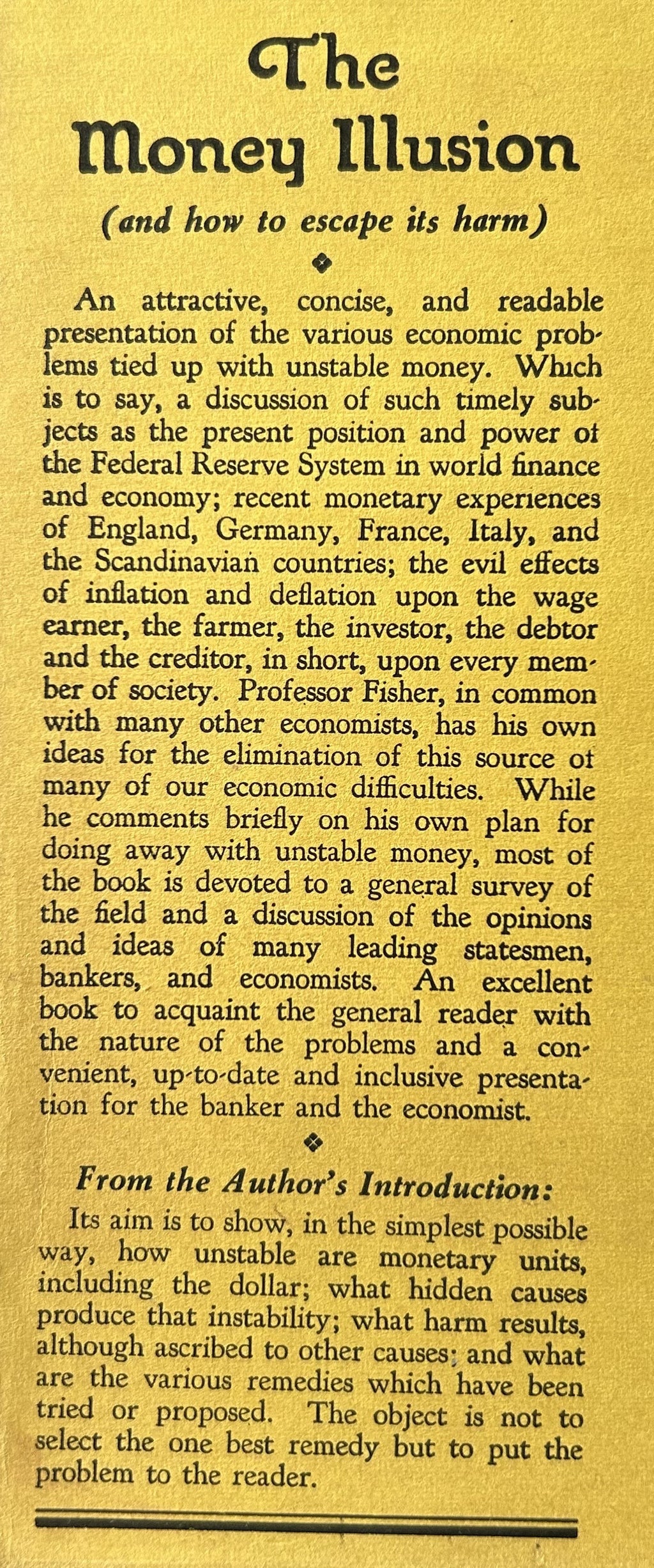 THE MONEY ILLUSION
