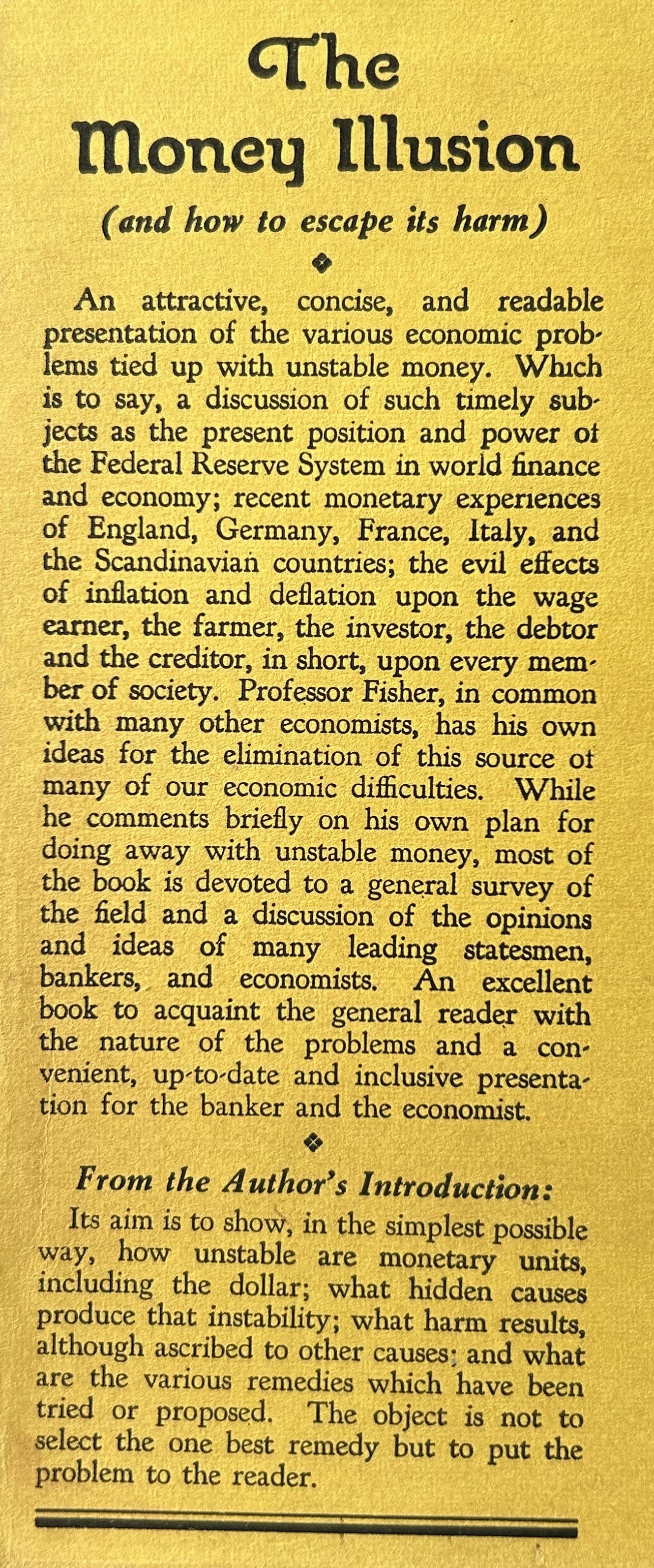 THE MONEY ILLUSION