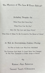 THE MYSTERY OF THE LAW & GRACE SOLVED