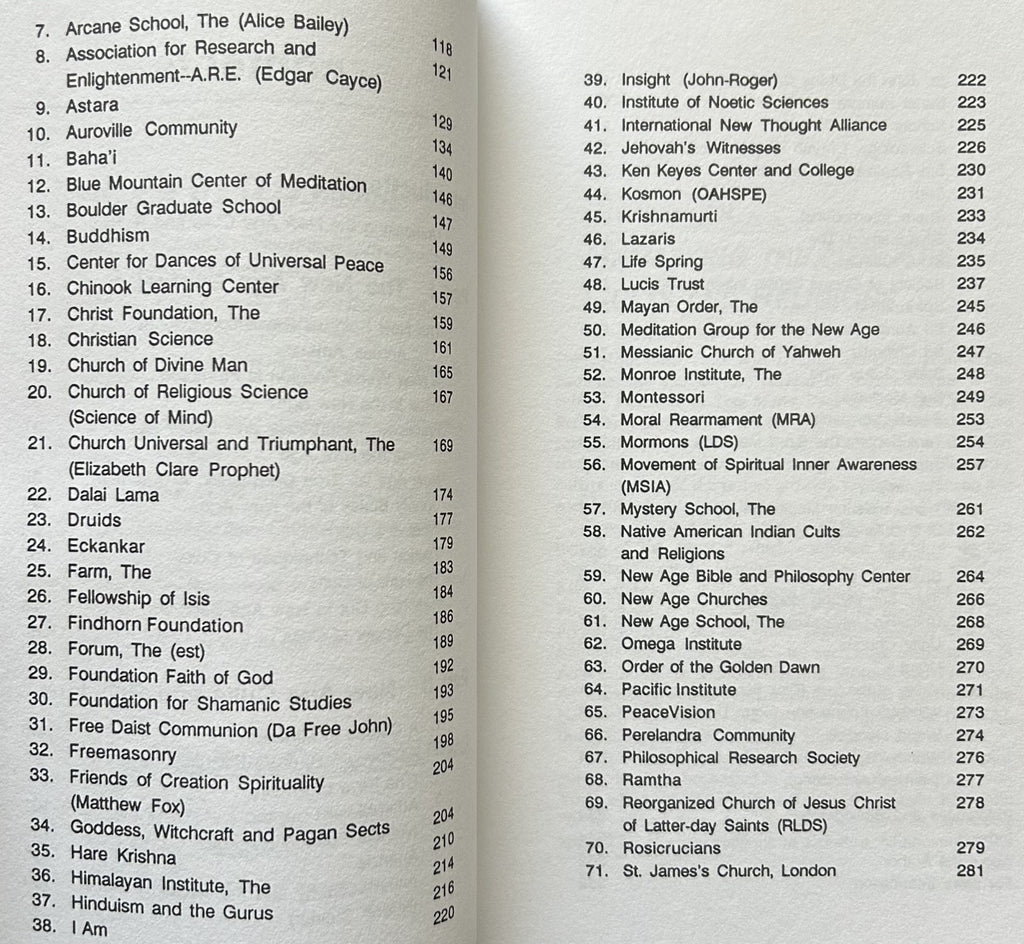 Book of NEW AGE CULTS & RELIGIONS