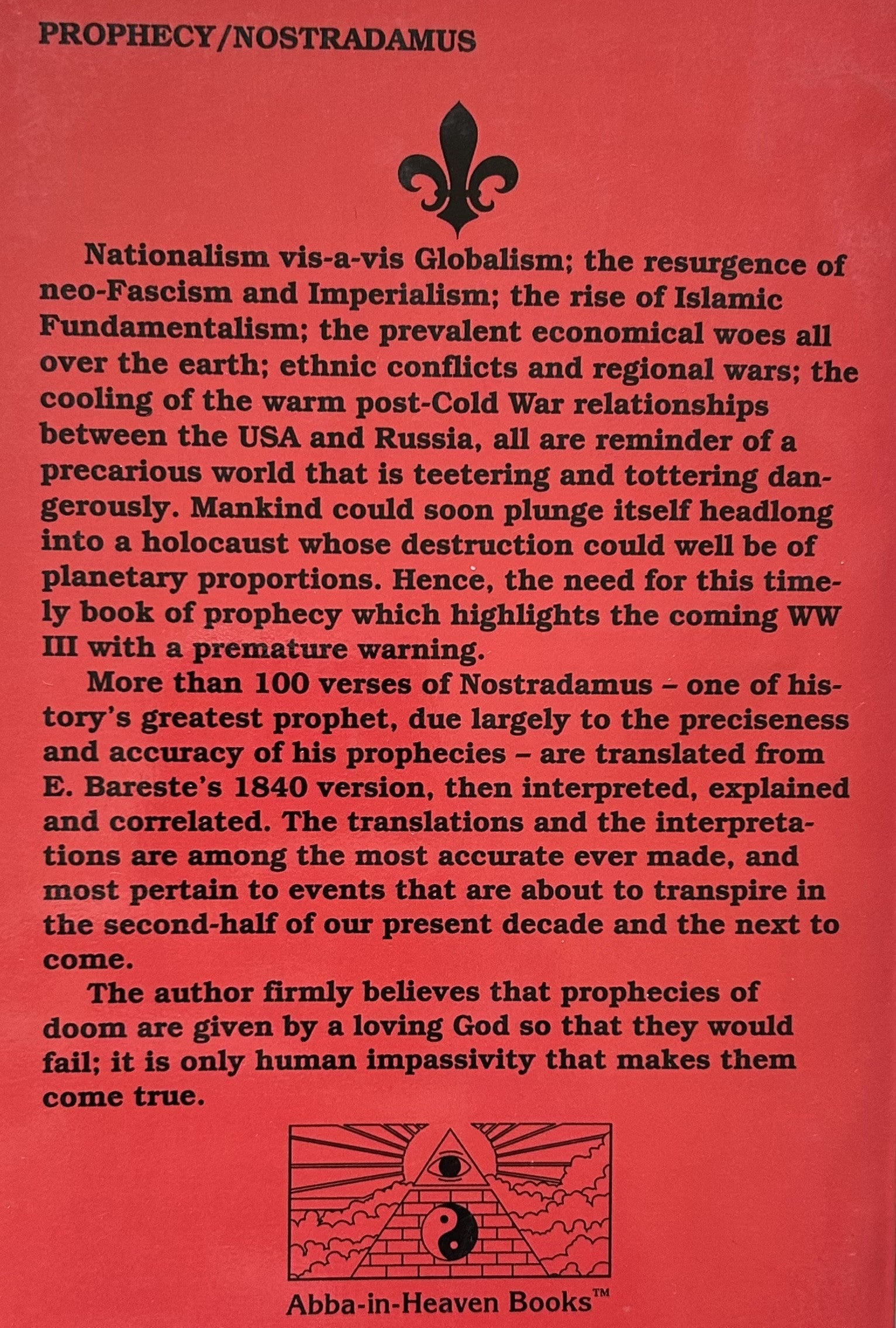 WORLD WAR III According To Nostradamus
