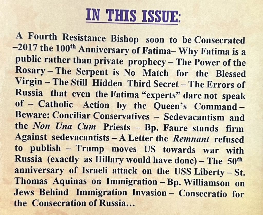 O.C.R. The Fatima Centennial 1917-2017...and more - see contents