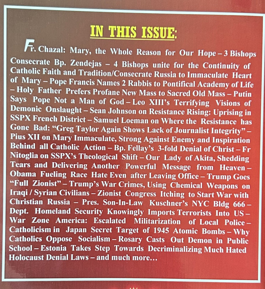 O.C.R. Four Bishops united in Defense of the Faith...and more - see contents