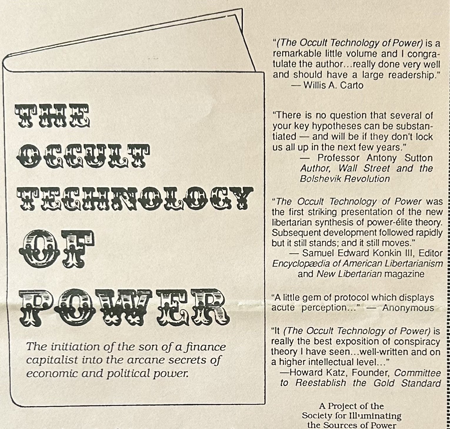 THE OCCULT TECHNOLOGY OF POWER
