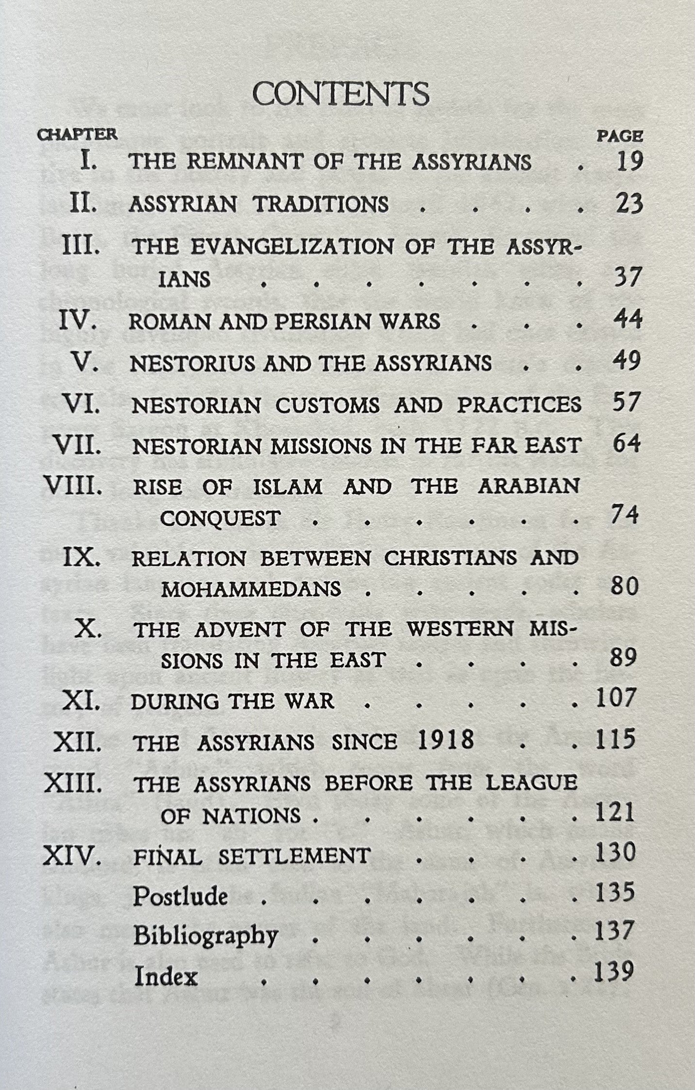 THE OLDEST CHRISTIAN PEOPLE History of Assyrian People & the Nestorian Church