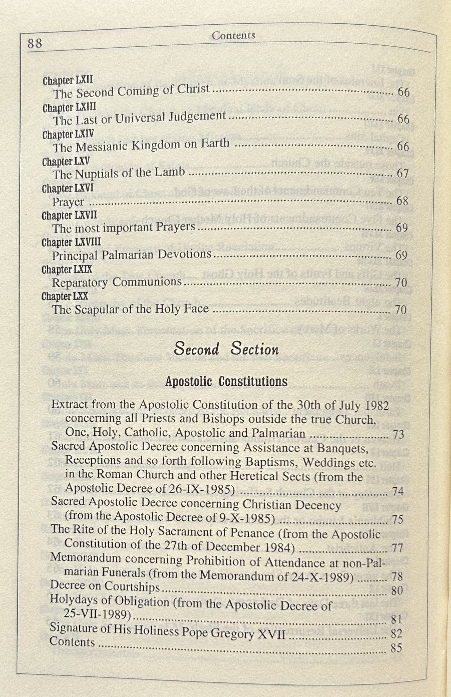 PALMARIAN CATECHISM: Intermediate Grade