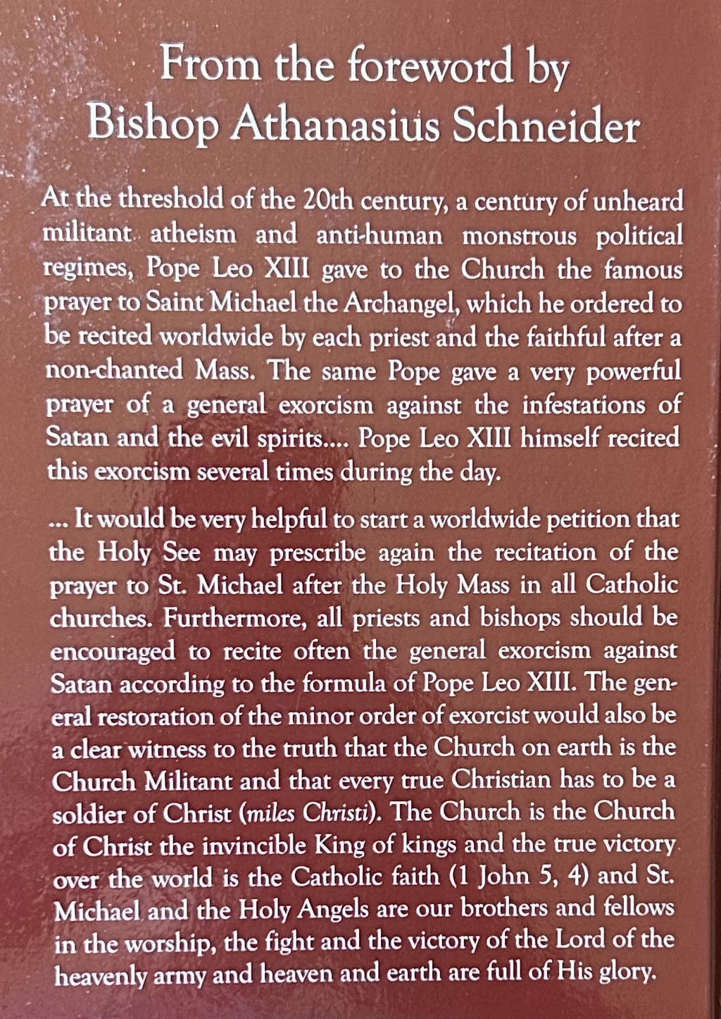 POPE LEO XIII AND THE PRAYER TO ST. MICHAEL