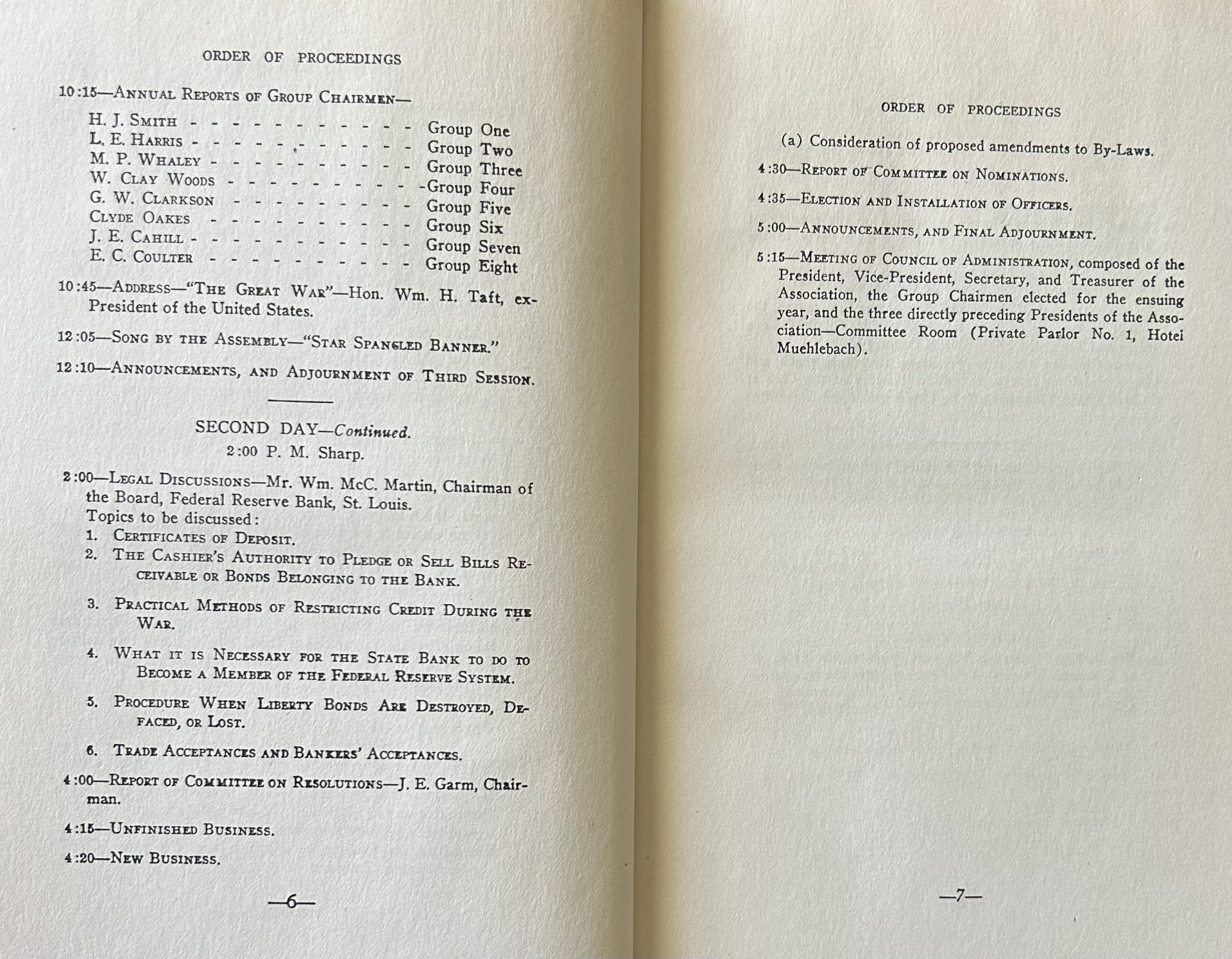 PROCEEDINGS OF THE 28TH ANNUAL CONVEnTION OF THE MISSOURI BANKERS ASOCIATION (1918)