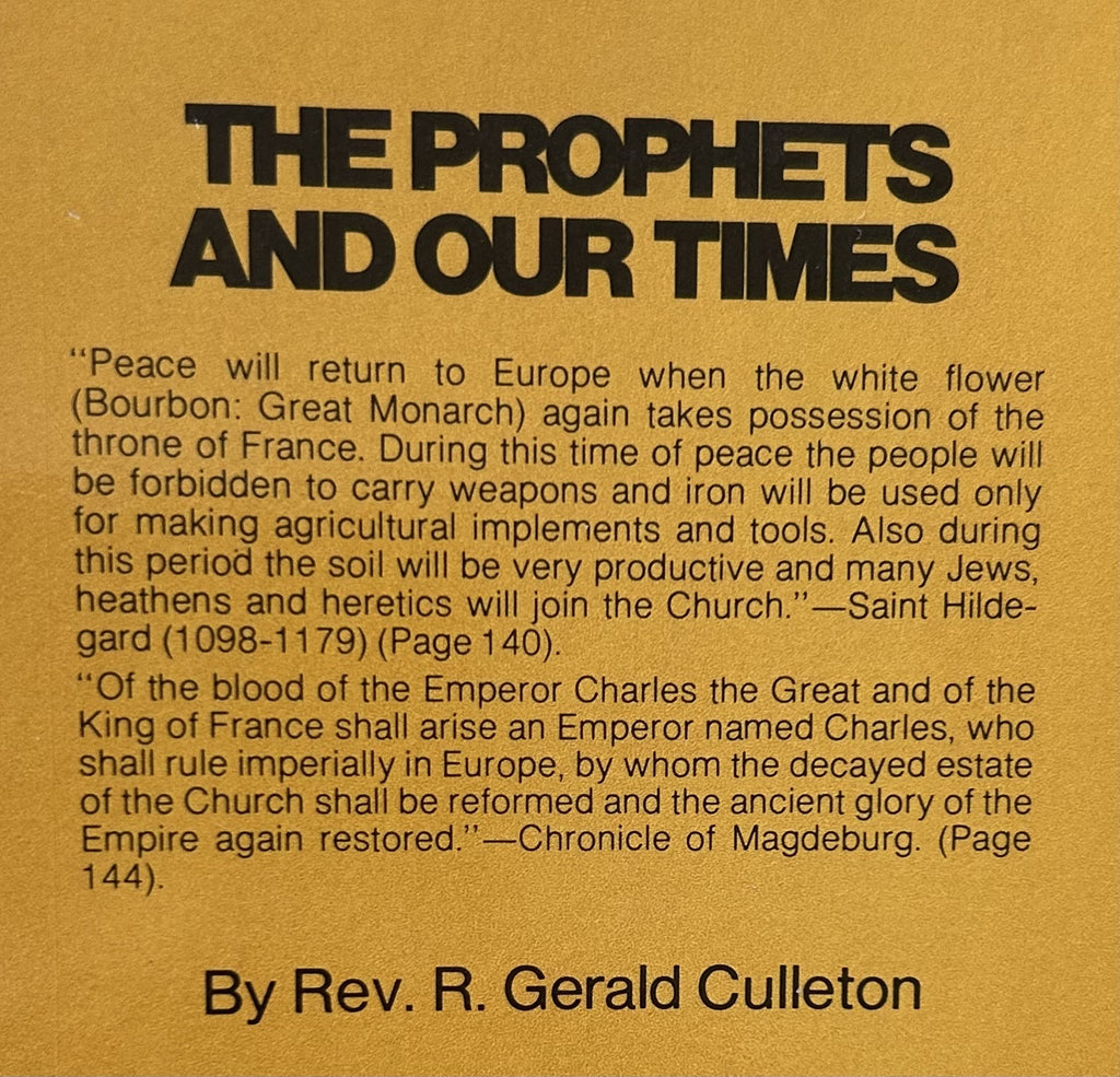 THE PROPHETS AND OUR TIMES