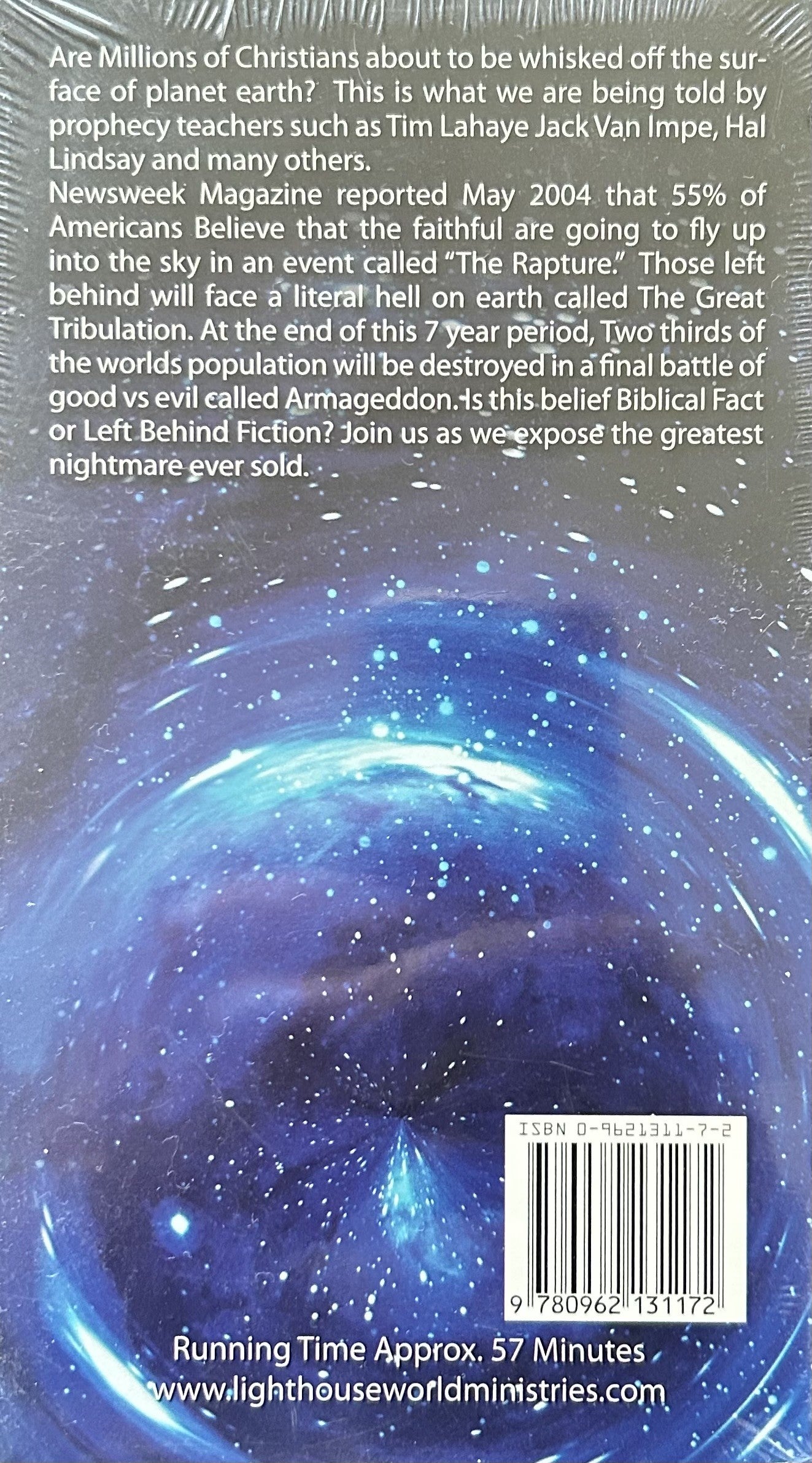 THE RAPTURE Biblical Fact or Left=Behind Fiction? (VHS format)