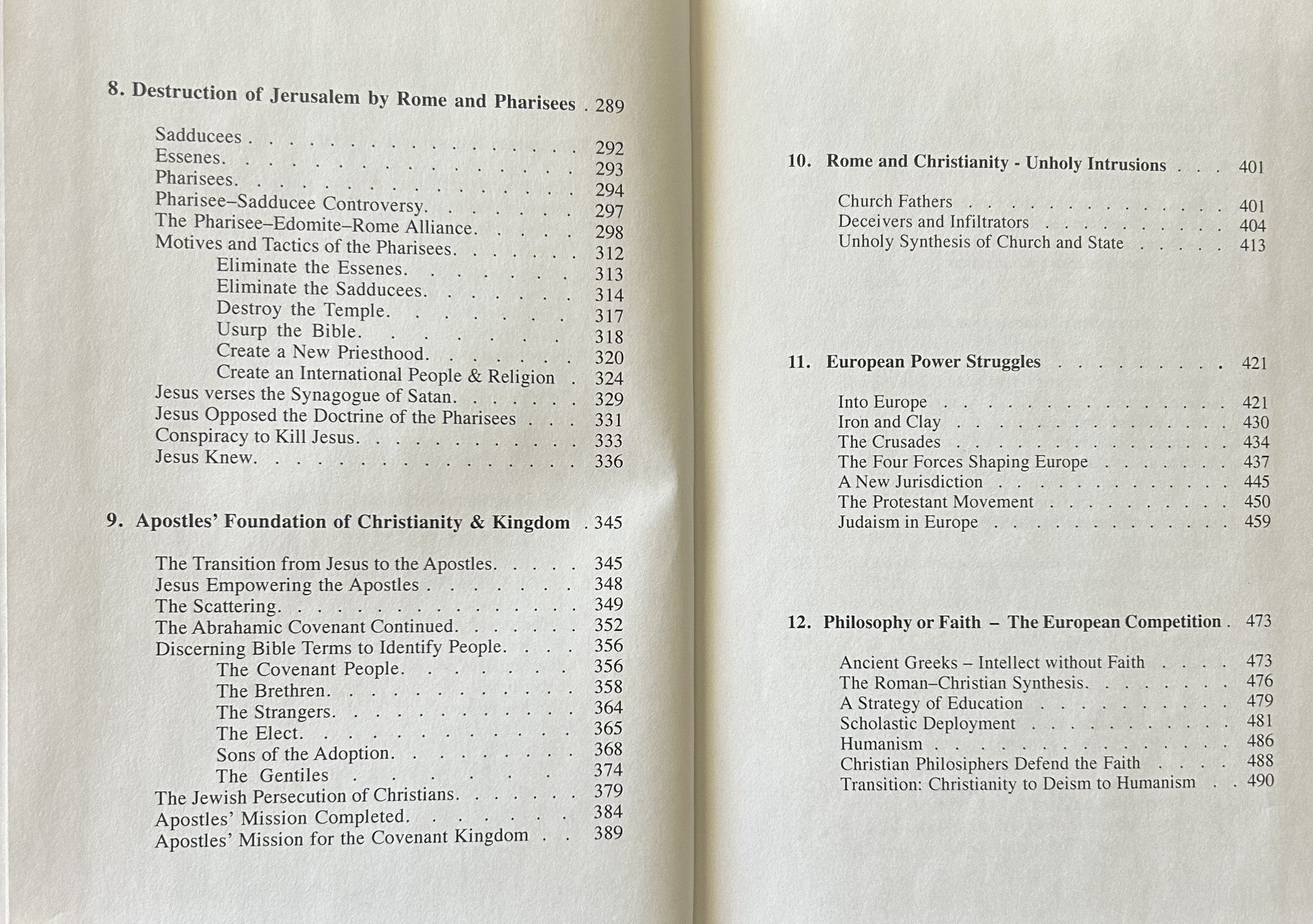 RELEVANT WORLD HISTORY to the Fall of America - Two Volume Set