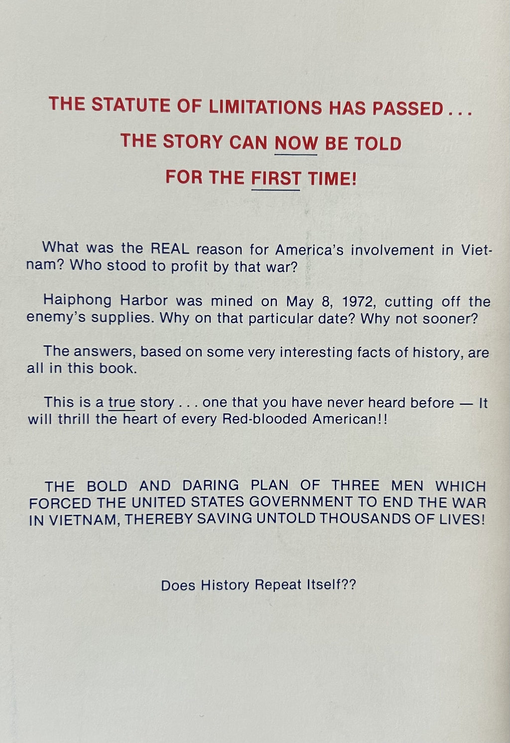 ROLLING THUNDER Is America's Future - Ancient History?