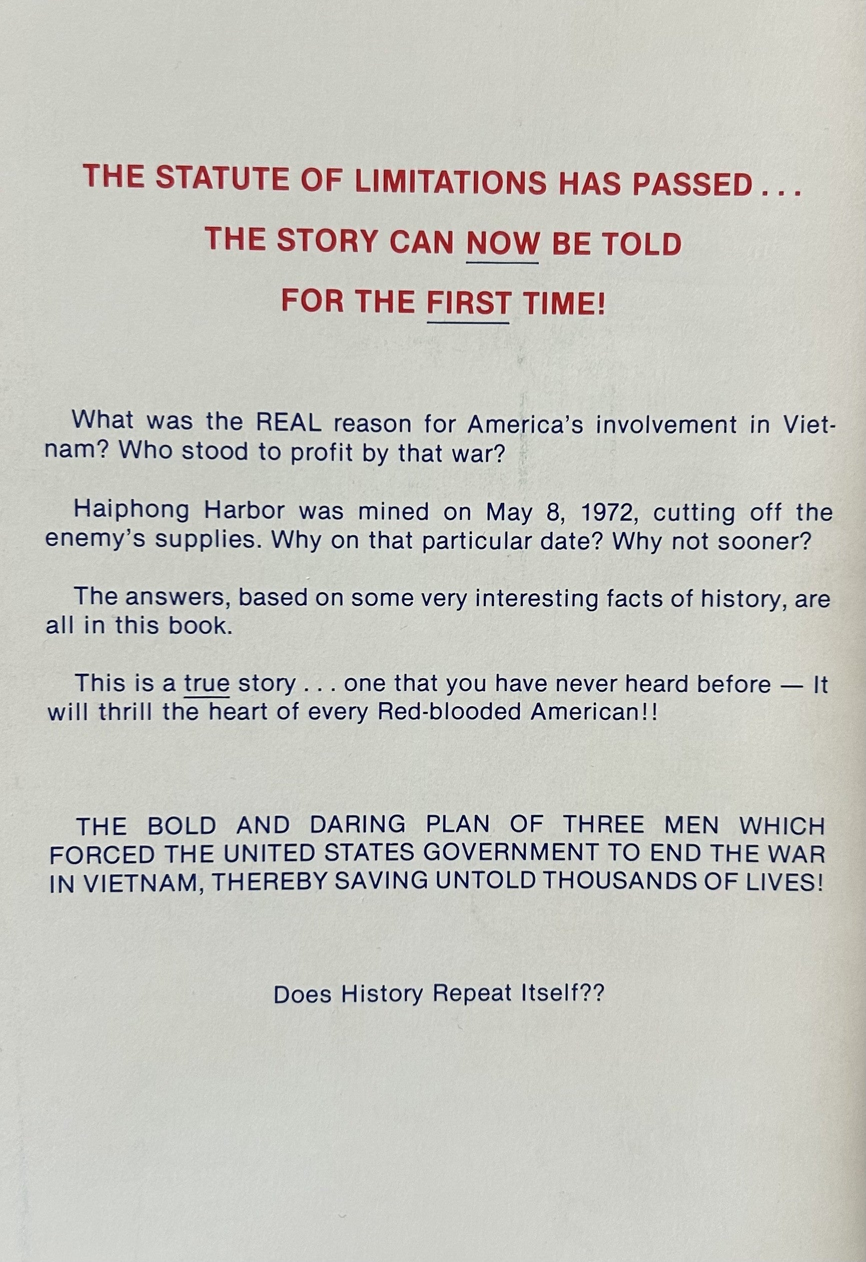 ROLLING THUNDER Is America's Future - Ancient History?