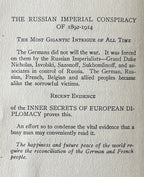 THE RUSSIAN IMPERIAL CONSPIRACY 1892-1914