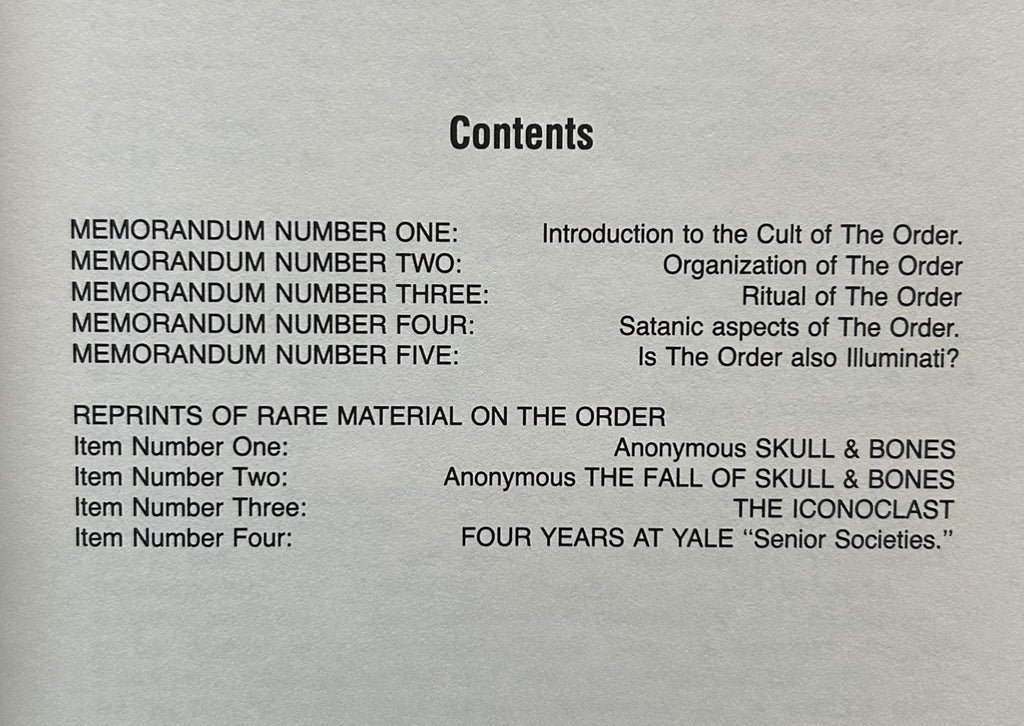 THE SECRET CULT OF THE ORDER