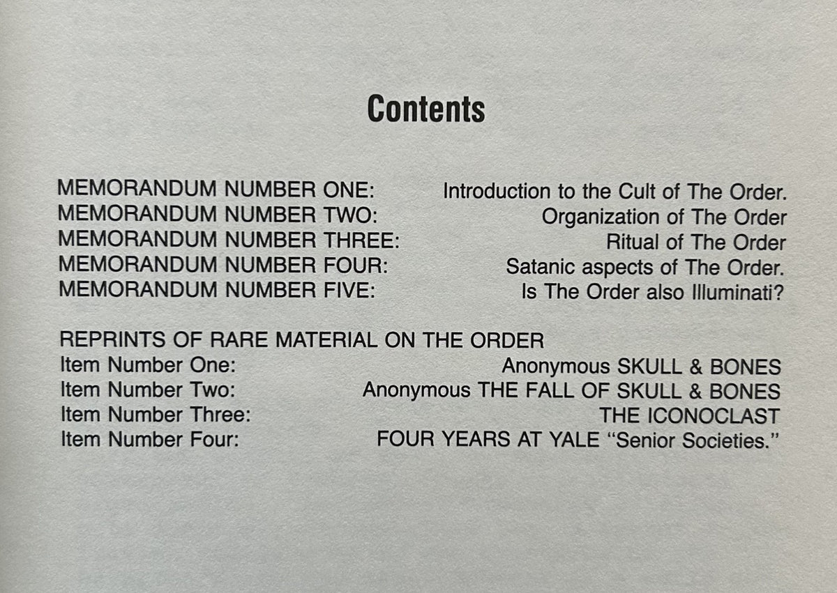 THE SECRET CULT OF THE ORDER