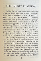 SEED MONEY IN ACTION Working the Law of Ten-Fold Return