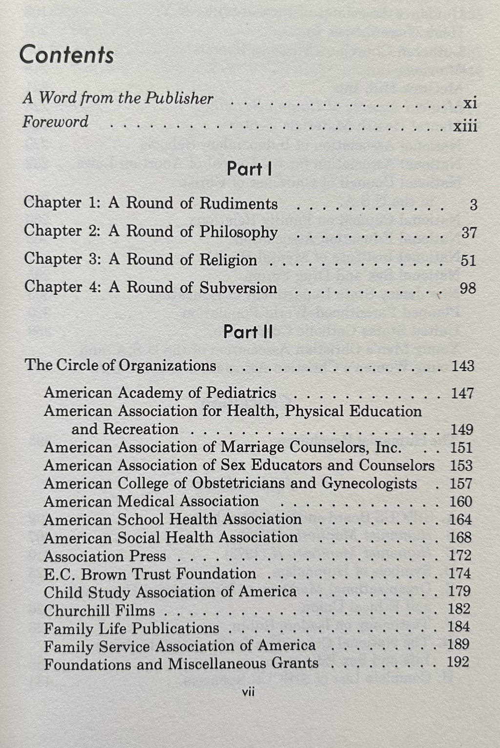 THE SIECUS CIRCLE A Humanist Revolution