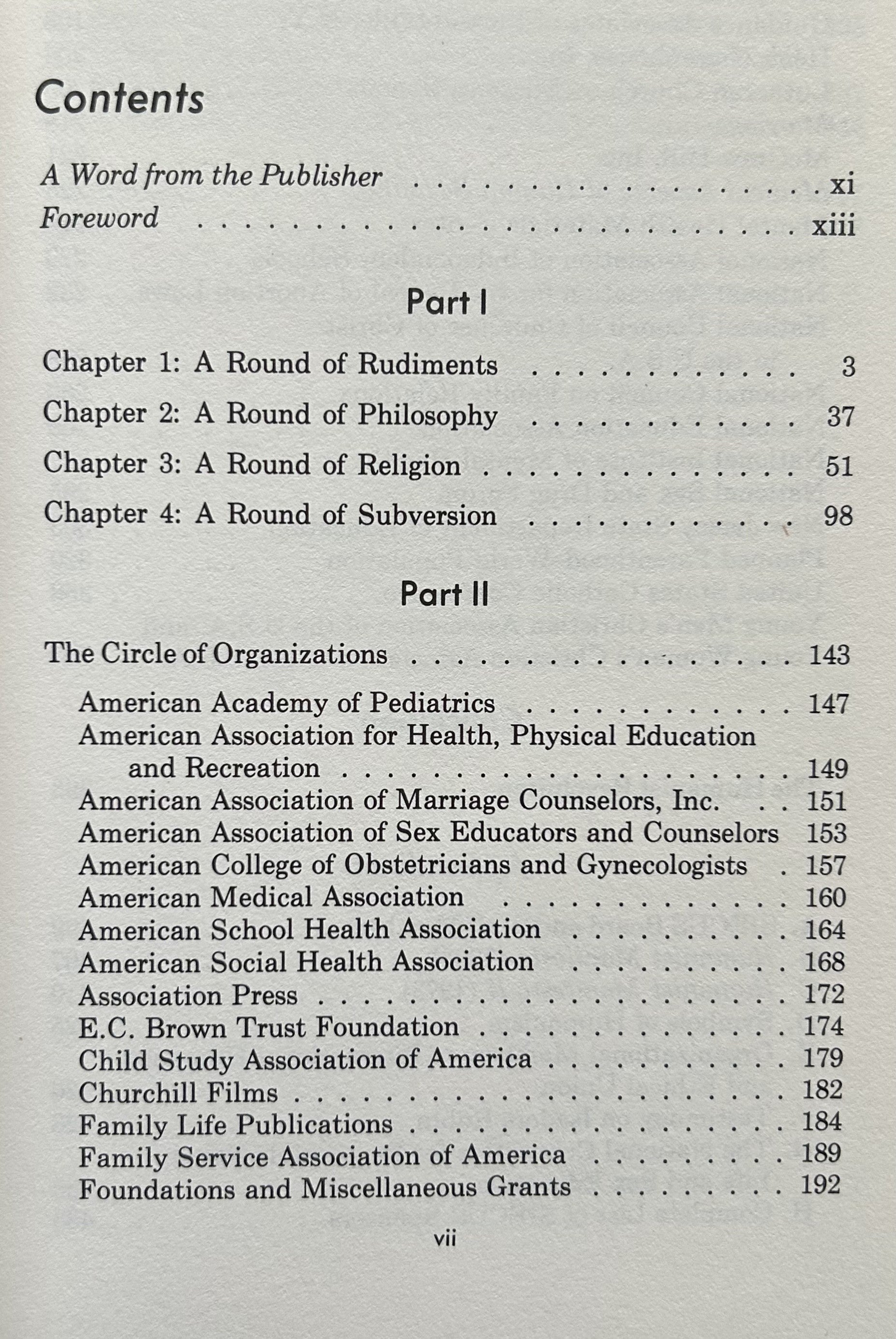 THE SIECUS CIRCLE A Humanist Revolution