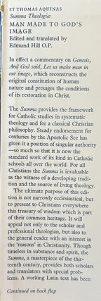 ST THOMAS AQUINAS SUMMA THEOLOGIAE Vol 13, Man Made to God's Image