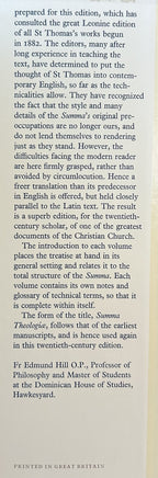ST THOMAS AQUINAS SUMMA THEOLOGIAE Vol 13, Man Made to God's Image