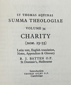 St. Thomas Aquinas Summa Theologiae: Vol 34 Charity