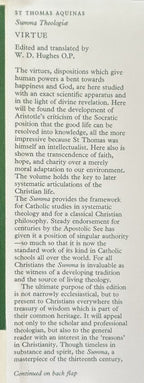 ST THOMAS AQUINAS SUMMA THEOLOGIAE Vol 23, Virtue