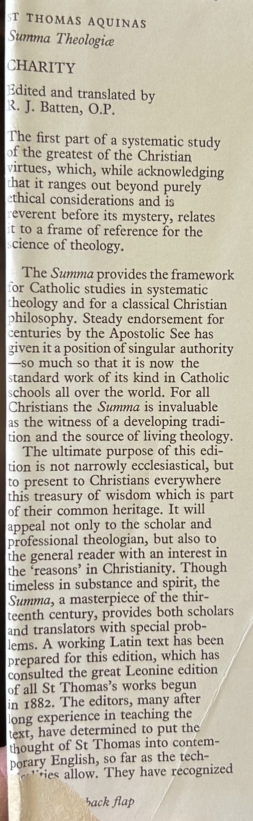 St. Thomas Aquinas Summa Theologiae: Vol 34 Charity