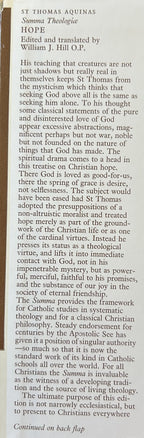 ST THOMAS AQUINAS SUMMA THEOLOGIAE Vo, 33, Hope